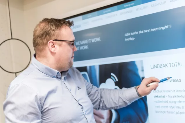 Lindbak IT-Mats whiteboard 2-ansatte