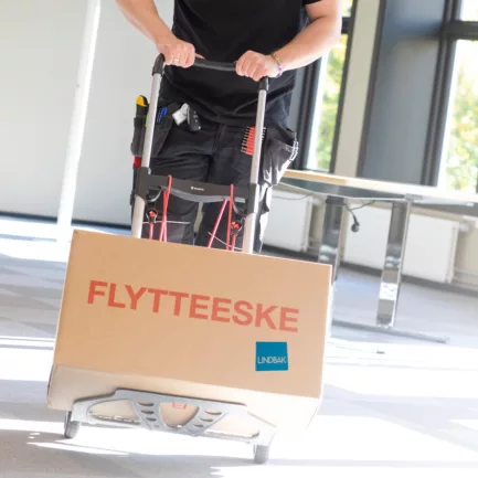 Lindbak RE flytteeske tralle