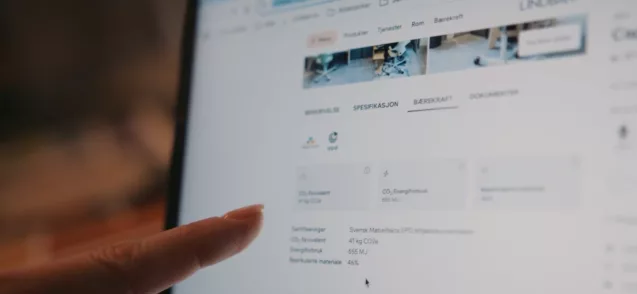 Lindbak nettside produktinfo baerkraft EPD CO2