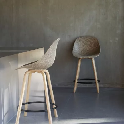 Normann Copenhagen Mat Bar Chair 65cm Wood Black Seaweed 04