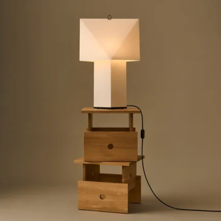 HAY Aplat Table Lamp Wood Box Coffee Table eik
