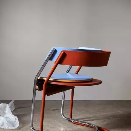 Fora Form Re Form Parabel chairs in a stack