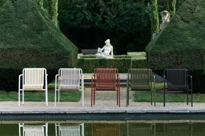 HAY Palissade Cord Dining Armchair family
