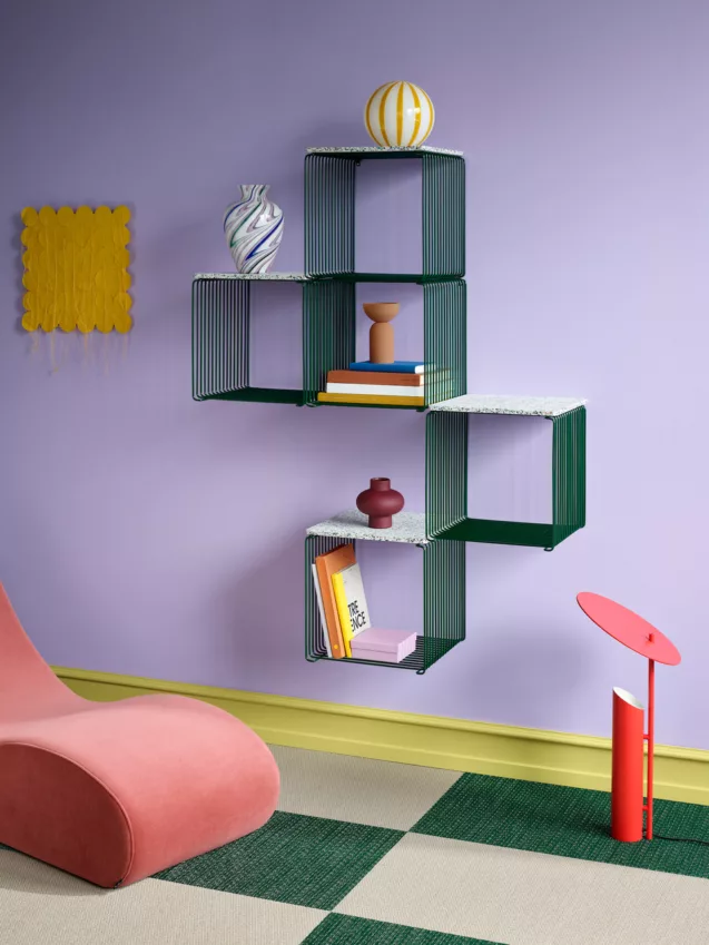 Montana Panton Wire Pine Circular Multicolour Top Wall Display H