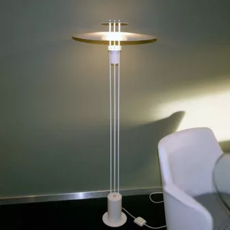 Frandsen 3000-G hvit halogen gulvlampe H: 136 cm