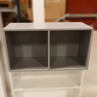 Edsbyn grå vegghengt hylle 80 x 40 x 43 Cube Design