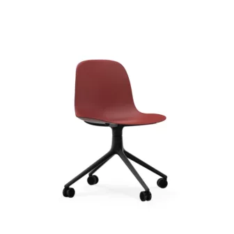 Normann-Copenhagen.-Form-Chair-Swivel-4W.-Produktbilde605010-Form-Chair-Swivel-4W-Black-Alu-Red-01_104199.jpg