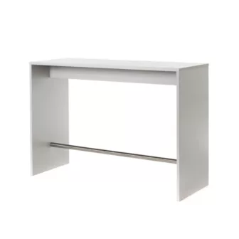 Tinde Vangebord 120x60 cm - Hvit bordplate / Rustfritt stål