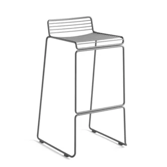 HEE Bar stool High - Asphalt grey