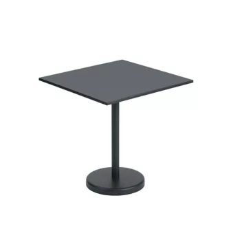 Linear Steel Cafe Table 70x70 x H73cm - Sort