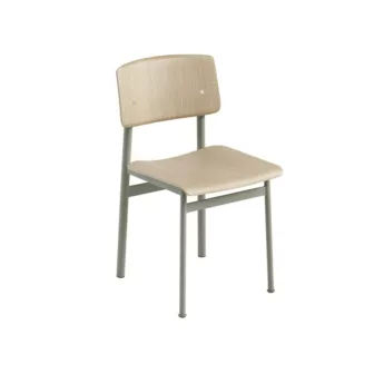 Loft chair - Eik sete / Dusty green understell