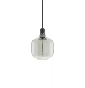 Amp Lamp Small - Røyk / Sort