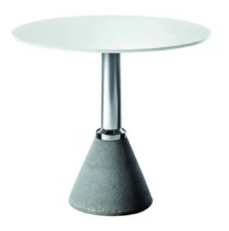 Table One Bistrot - Hvit plate / Grått understell