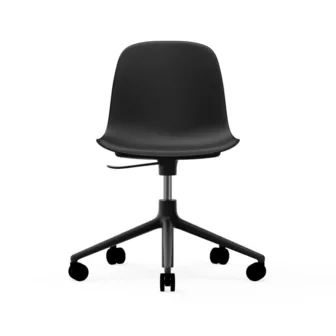 Form Chair Swivel 5W - Sort sete / Sort understell