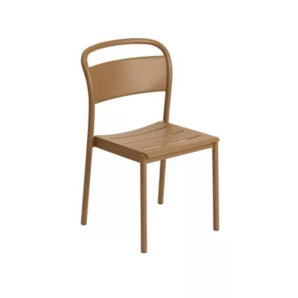 Linear Steel Side Chair - Oransje