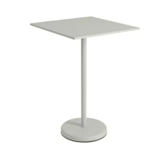 Linear Steel Cafe Table - Grey