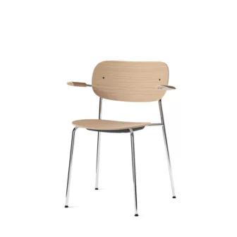 Co Chair - Eik / Armlener / Krom understell