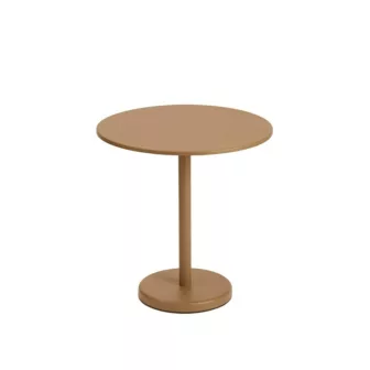 Linear Steel Cafe Table Ø70 x H73 cm - Oransje