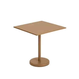 Linear Steel Cafe Table 70x70 x H73cm - Oransje