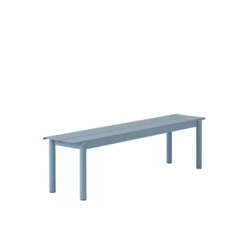 Linear Steel Bench 170x34cm - Pale Blue