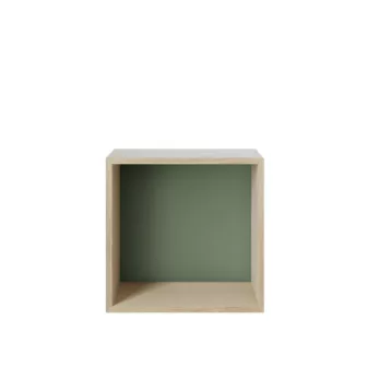Mini stacked storage system - Eik / Dusty green