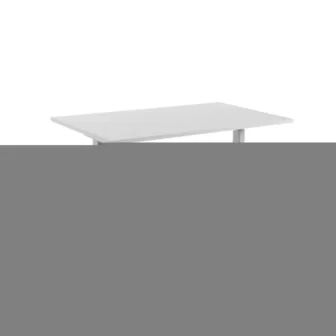 Edge 120x80 cm T-bein - Grå høytrykkslaminat / Sølvgrå understell 70-120 cm