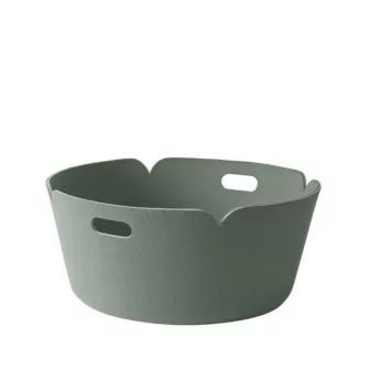 Restore Round Basket - Dusty Grønn