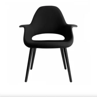 Organic Chair - Mørk grå sete / Sort ask understell