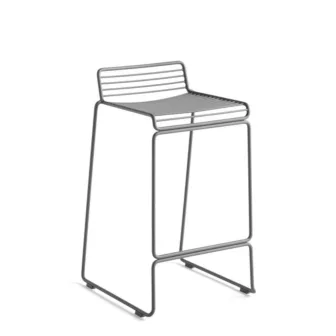 Hee Bar stool Low - Asphalt grey