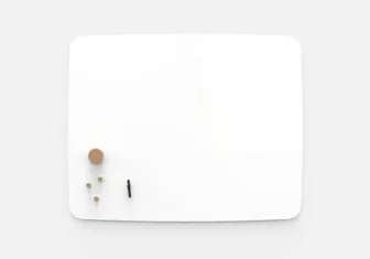 Air Flow whiteboard - Hvitmalt faset kant / 150x120 cm