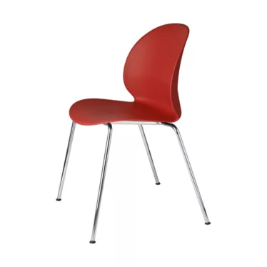 N02™-10 Recycle stol - Mørk rød / Krom understell