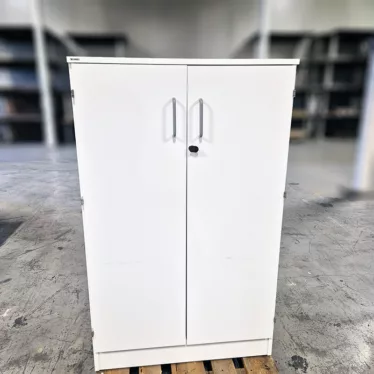 Edsbyn hvitt skap 3P 80 x 44 x 129 cm låsbart