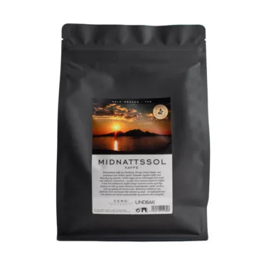 Lindbak Midnattssol kaffe, hele bønner - 1 kg per pose