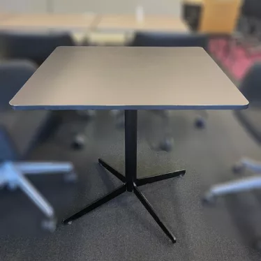 Cafebord sort linoleum 80x80xH73