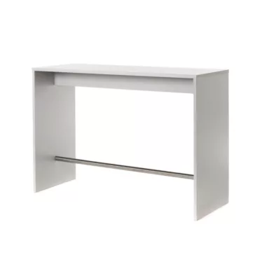 Tinde Vangebord 180x80 cm - Hvit bordplate / Rustfritt stål