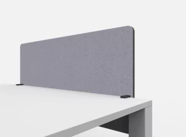 Edge Bord skjermvegg 100 x 40 cm - Mørk grå Blazer Lite tekstil / Sort gummilist