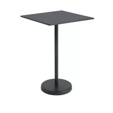 Linear Steel Cafe Table - Black