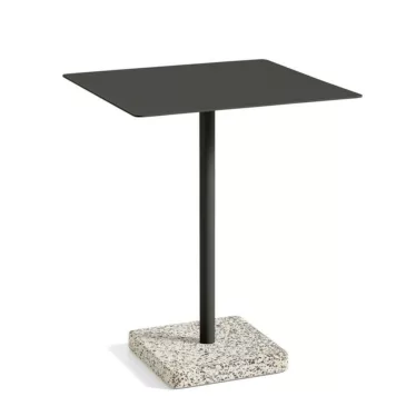 Terrazzo Table Square - Anthracite plate / Grå fot