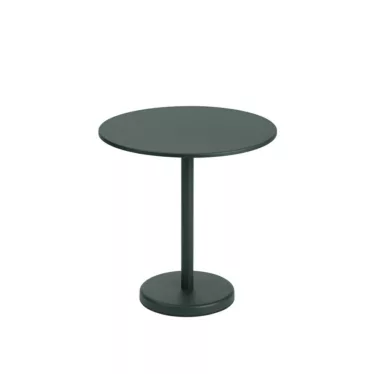 Linear Steel Cafe Table Ø70 x H73 cm - Mørk grønn