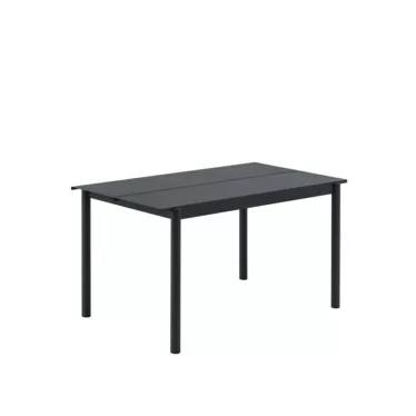 Linear Steel Table 140x75cm - Sort