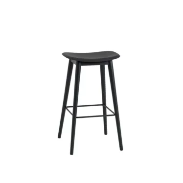 Fiber bar stool wood base
