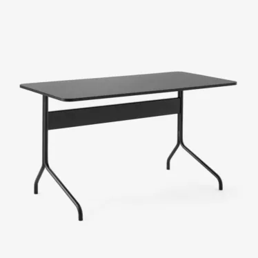 Pavilion Desk AV16 - Linoleum sort 4023 / Sort Eik/ Sort ben