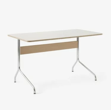 Pavilion Desk AV16 - Linoleum Mushroom 4176 / Eik / Krom ben