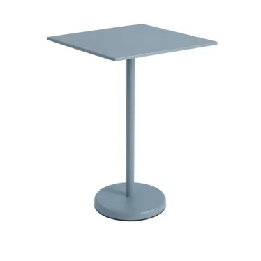 Linear Steel Cafe Table - Pale Blue
