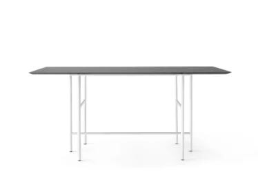 Snaregade Dining Table - Mørk grå linoleum / Lyst grått understell