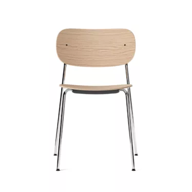 Co Chair - Eik / Pulverlakkert stål understell