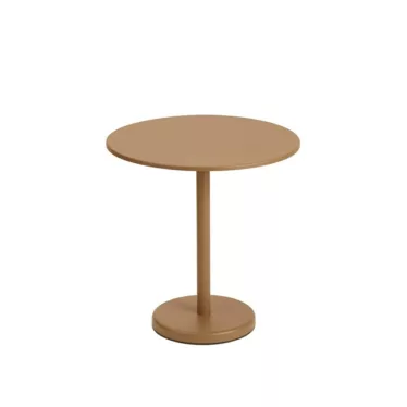 Linear Steel Cafe Table Ø70 x H73 cm - Oransje
