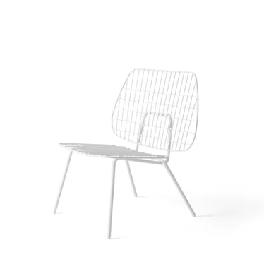 WM String Lounge Chair - Hvit