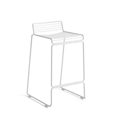 Hee Bar stool Low - White