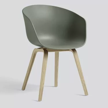 About A Chair AAC 22 - Dusty green / Mattlakkert eik understell